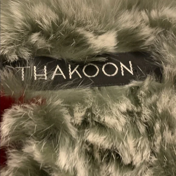 Thakoon Red and Gray Textured Cardigan - Picture 2 of 5